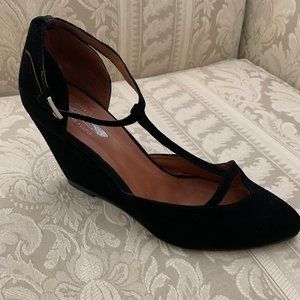 Jeffrey Campbell for Free People Black Suede Wedge